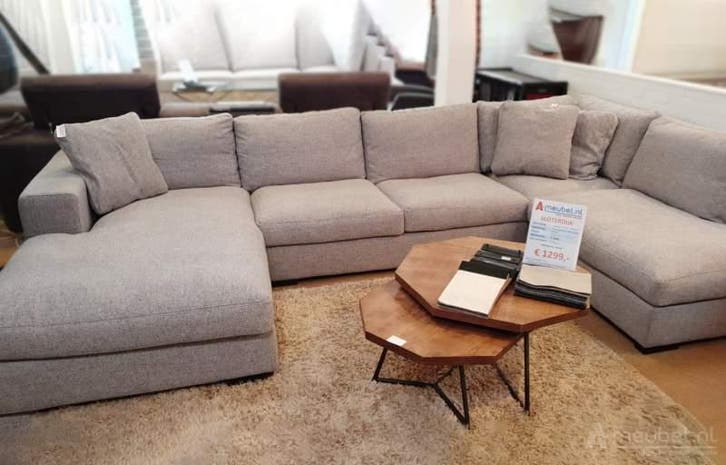 U-Bankstel Sloterdijk - loungebanken, Huis en Inrichting, Banken | Sofa's en Chaises Longues, 150 cm of meer, Nieuw, 300 cm of meer