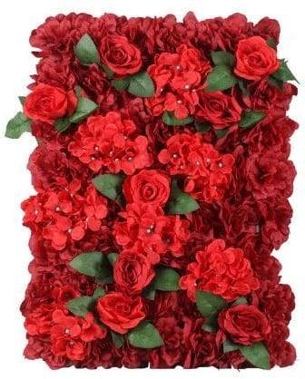 Flowerwall 40x60 cm 3D Rood met Groen Kant en Klaar, Ophalen of Verzenden, Nieuw