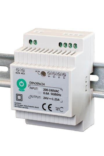 Din-railvoeding - 12 volt - 2,5 ampère - 30 watt, Hobby en Vrije tijd, Elektronica-componenten, Verzenden, Nieuw