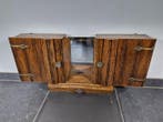 Kast - Hout, Messing - Spiegelkastje