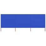 vidaXL Windscherm 3-panelen 400x120 cm stof azuurblauw, Verzenden, Nieuw