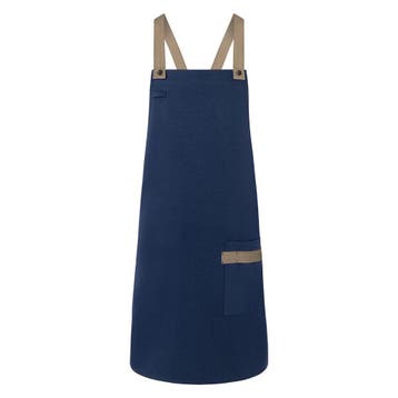 GGM Gastro | (6 stuks) KARLOWSKY | Slabbenschort Urban Look, Verzenden, Nieuw, Blauw, Schort