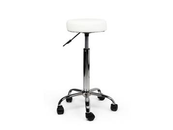Tabouret Wit - Hoge uitvoering, In hoogte verstelbaar, Nieuw, Kunststof