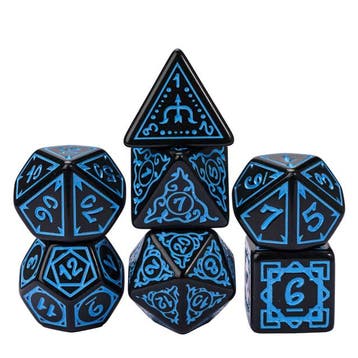 Dobbelstenen Set - Druid Blue (7-delig) | HOT Games -, Verzenden, Nieuw