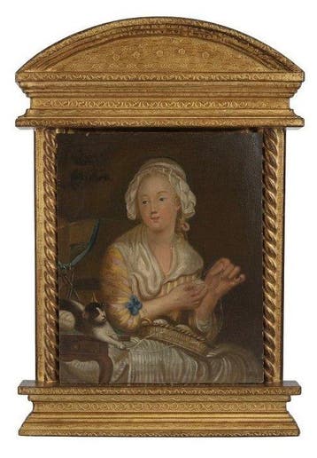 Jean Baptiste Greuze (1725-1805), Kring van - Giovane