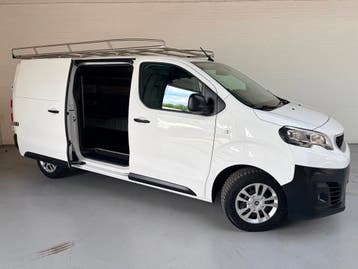 Peugeot Expert L3H1 2.0 BlueHDI 120pk Long Premium, 3Persoon, Stof, Gebruikt, Euro 6, Wit
