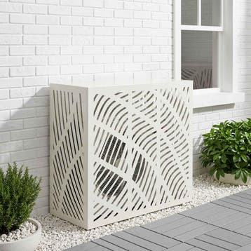 vidaXL Airconditioner hoes Wit 110 x 50 x 105 cm Staal, Verzenden, Nieuw