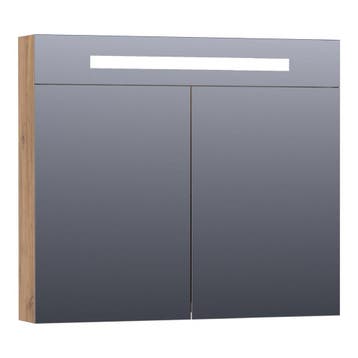 Brauer Promise Deluxe Spiegelkast - 80 cm - met Directe, Ophalen of Verzenden, Nieuw