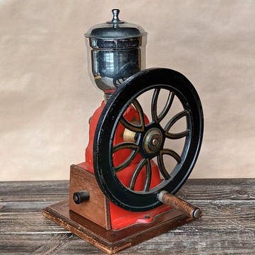 Koffiemolen - Metaal, Hout, Aluminium, Antiek en Kunst