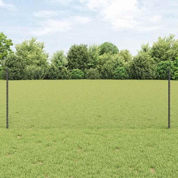 vidaXL zeshoekig gaasgek met palen 100 x 0,8 m PVC-Coated, Verzenden, Nieuw, IJzer