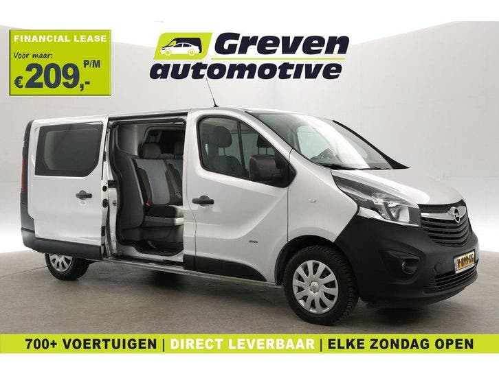 Opel Vivaro 1.6 CDTI L2H1 | Dubbele Cabine | Airco |, Auto's, Bestelauto's, Handgeschakeld, Diesel, Zilver of Grijs, Euro 6, Opel
