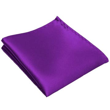 Fako Fashion - Pochette - Pochet - Satijn - 22x22cm - Paars, Verzenden, Nieuw