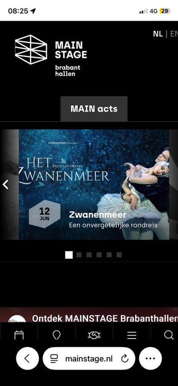 2 tickets Zwanenmeer Den Bosch, 12 juni, Twee personen, Juni, Ballet of Dans