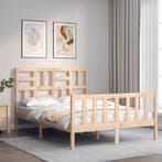 vidaXL Bedframe zonder matras massief grenenhout 120x200 cm, Huis en Inrichting, Slaapkamer | Bedden, Bruin, Verzenden, Nieuw