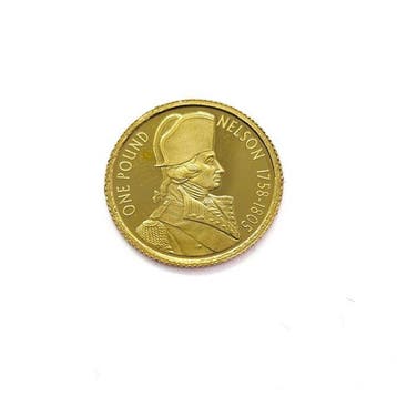 Alderney. 1 Pound 2005 Elizabeth II - Nelson, Postzegels en Munten