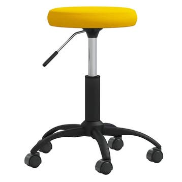 vidaXL Massagekruk fluweel mosterdgeel, Sport en Fitness, Massageproducten, Verzenden, Nieuw