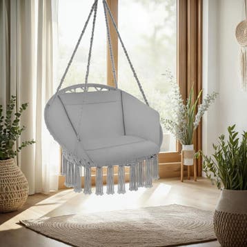 Hangstoel Grazia - grijs, Verzenden, Nieuw