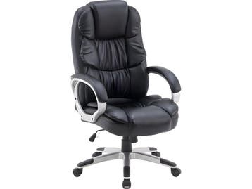Stane - Ergonomische Bureaustoel - PU Leer - Zwart, Huis en Inrichting, Stoelen, Verzenden, Zo goed als nieuw