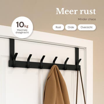 2dekans | O’DADDY® Deurkapstok - 6 Haken - Deurhaak -, Ophalen of Verzenden, Zo goed als nieuw