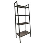 Boekenkast / opslagrek 62x35,5x148 cm zwart, metaal,, Ophalen of Verzenden, Gebruikt