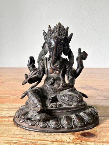 sculptuur, Ganesha - 20 cm - Brons - 1970