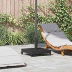 vidaXL Parasolvoet Zwart 45 x 45 x 31,5 cm, Verzenden, Nieuw, Minder dan 1 meter, Parasolvoet