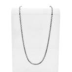 Zilveren fantasieschakel ketting, Sieraden, Tassen en Uiterlijk, Kettingen, Ophalen of Verzenden, Gebruikt, Overige kleuren, Zilver