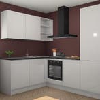 Zijdegrijze hoogglans keuken Boekarest 116157, Huis en Inrichting, Keuken | Complete keukens, Verzenden, Nieuw