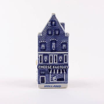 Magneet  Keramiek Huisje Kaaswinkel Delftsblauw, Ophalen of Verzenden, Nieuw
