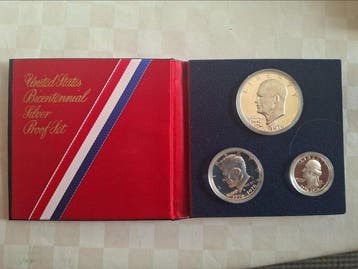 Verenigde Staten. 1/4, 1/2, 1 Dollar 1976, Bicentennial