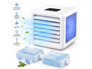 Veiling - QUIGG Mini Air Cooler  - LED Verlichting – Lucht, Witgoed en Apparatuur, Ventilatoren, Gebruikt