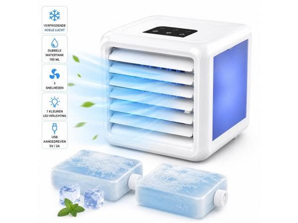 Veiling - QUIGG Mini Air Cooler  - LED Verlichting – Lucht, Witgoed en Apparatuur, Ventilatoren