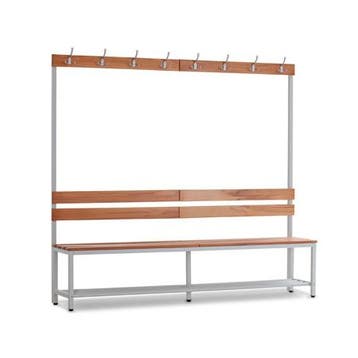 (MDK-107602) CH KB200B Kleedkamerbank met 8 kledinghaken..., Huis en Inrichting, Woonaccessoires | Kapstokken, Ophalen of Verzenden
