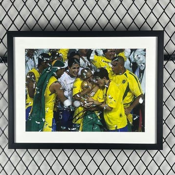 Brazil - Roberto Carlos - Ingelijst gesigneerde foto (11 x 8, Nieuw