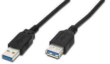USB 3.0 verlengkabel 5 meter zwart, Ophalen of Verzenden, Nieuw