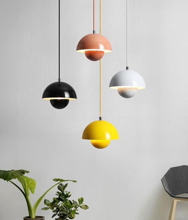 Hanglamp - Iijzeren Scandinavische E27 Lamp Meerdere Kleuren, Huis en Inrichting, Lampen | Hanglampen, Nieuw, Metaal, 75 cm of meer