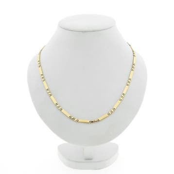 Gouden halsketting (van een chatelaine), Ophalen of Verzenden, Gebruikt, Goud, Goud