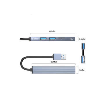 Orico USB-A 3.0 hub grijs, Ophalen of Verzenden, Nieuw, Orico