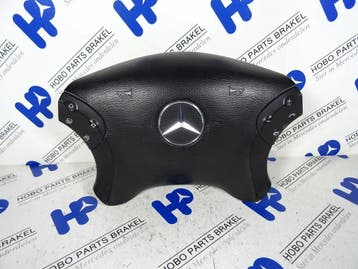 Airbag stuur C-klasse w203 zwart,, Ophalen of Verzenden, Gebruikt, Mercedes-Benz