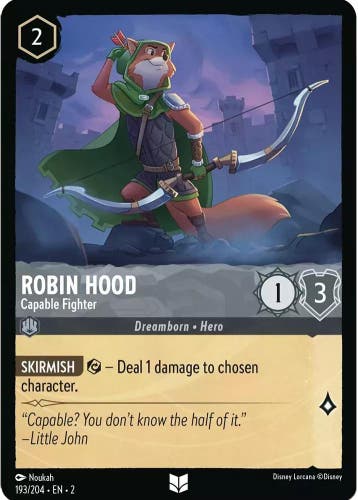 [193/204][S2] - ROBIN HOOD - Capable Fighter ENG FOIL [M/NM], Verzamelen, Verzenden, Nieuw