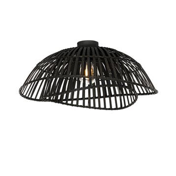 Oosterse plafondlamp zwart bamboe 62 cm - Pua, Verzenden, Nieuw