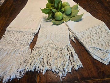 Handdoek (3) - 140 cm - 63 cm - Antieke uitzet