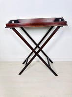 Dienblad - Neoclassicistische vouwbare butler-dienbladtafel, Antiek en Kunst