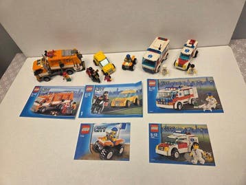 Lego Set - City - Doktersauto 7902+Coast Guard Quad Bike, Nieuw