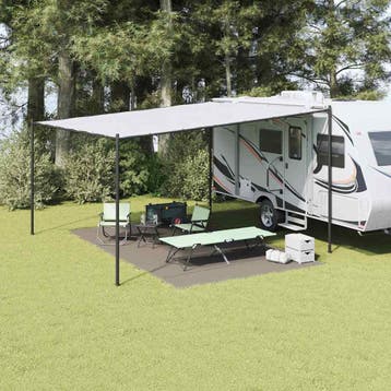 vidaXL Tenttapijt Lichtgrijs 500 × 300 cm Polyetheen, Verzenden, Nieuw