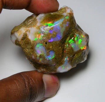 385,60 ct Zeer grote vuuropaal, ruwe, zeldzame Ethiopische