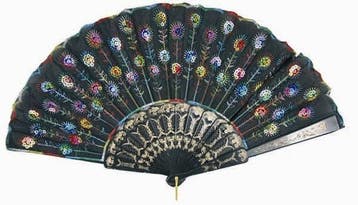 Handwaaier Pailletten Multikleuren, Ophalen of Verzenden, Nieuw