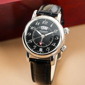 Montblanc - Meisterstück Reveil Day-Date GMT - 7026-PL62432, Nieuw