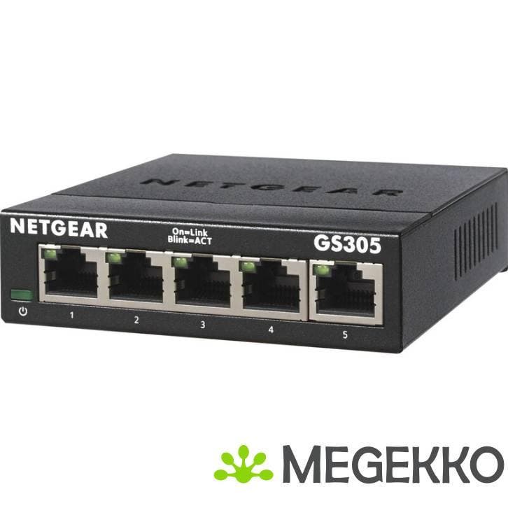 Netgear GS305-300PES unmanaged netwerk switch, Computers en Software, Netwerk switches, Nieuw, Verzenden