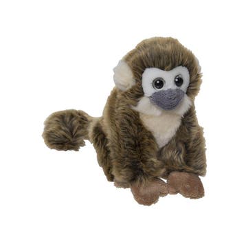 Nature Planet pluche squirrel aapje - knuffel - 18 cm, Kinderen en Baby's, Speelgoed | Knuffels en Pluche, Verzenden, Nieuw